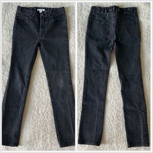 Burberry Unisex Kids Slim Straight Leg Jeans in Faded Black sz 10